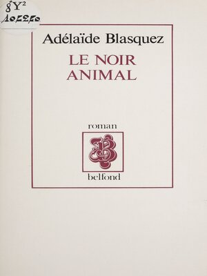 cover image of Le noir animal